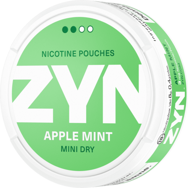 zyn apple mint mini 3mg left