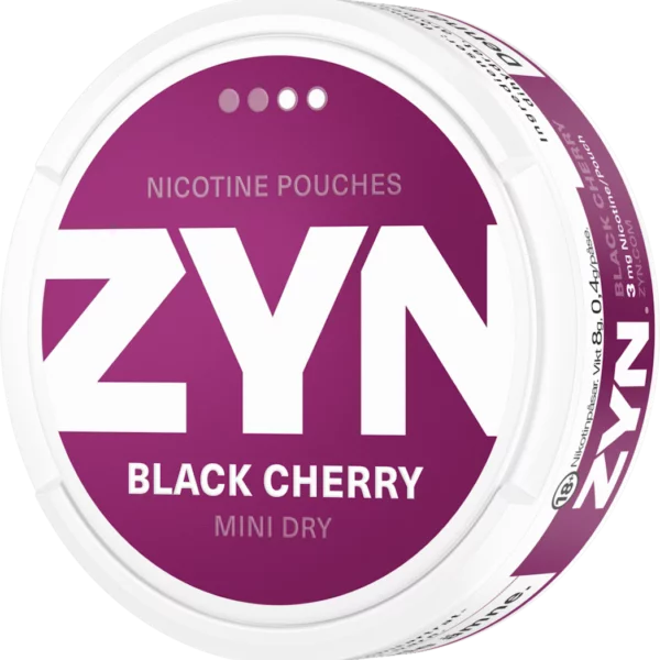 zyn mini black cherry 3mg left