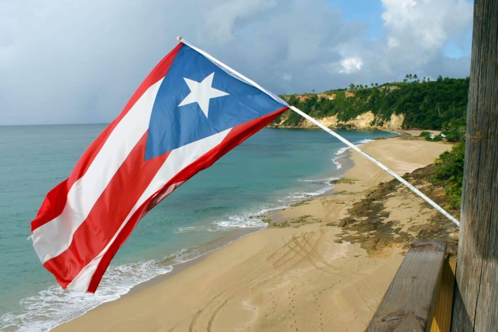 bolsas de nicotina bandera de puerto rico