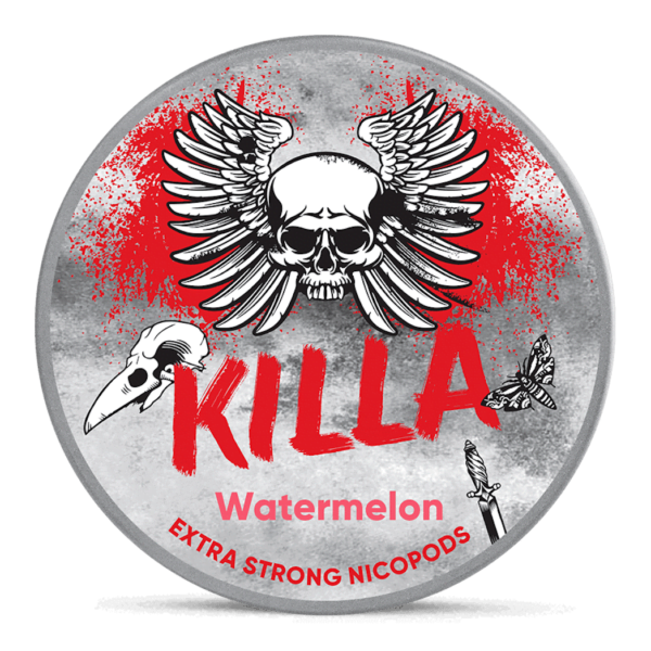 killa watermelon nicotine pouches front