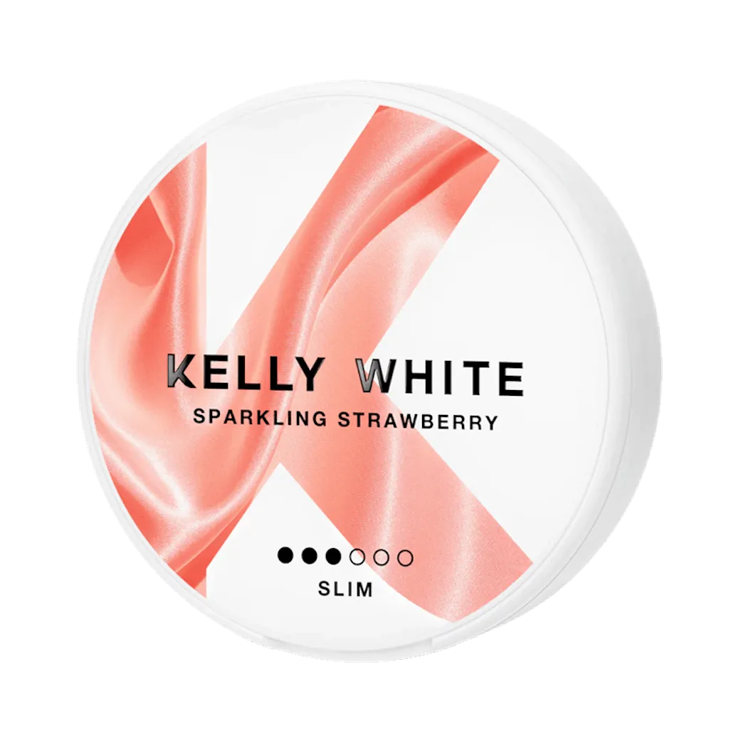 kelly white sparkling strawberry slim side