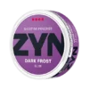zyn slim dark frost extra strong