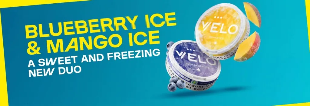 velo blueberry and mango ice banner snusforsale