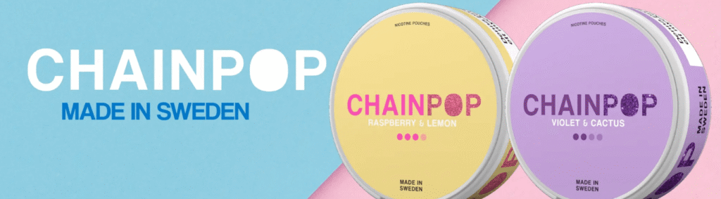 Chainpop nicotine pouches from sweden